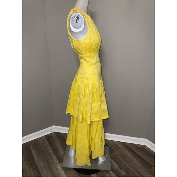 AJE Caliente Tiered Cut Out Dress Size 2 $595 - Picture 5 of 9